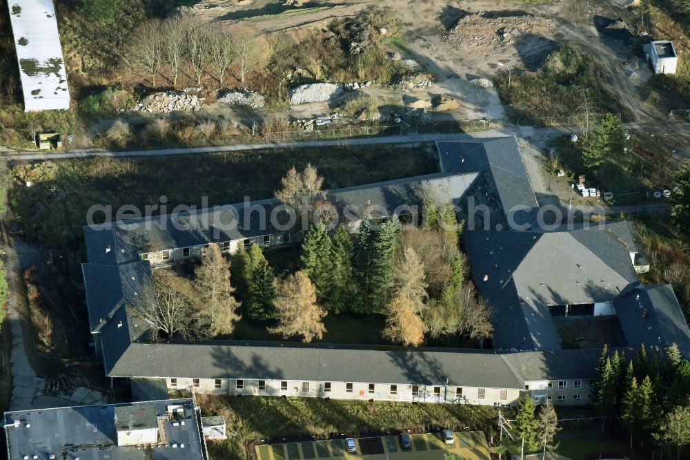 Berlin from above - Vacant, untapped hospital building at the Wiltbergstrasse in the district Buch in Berlin