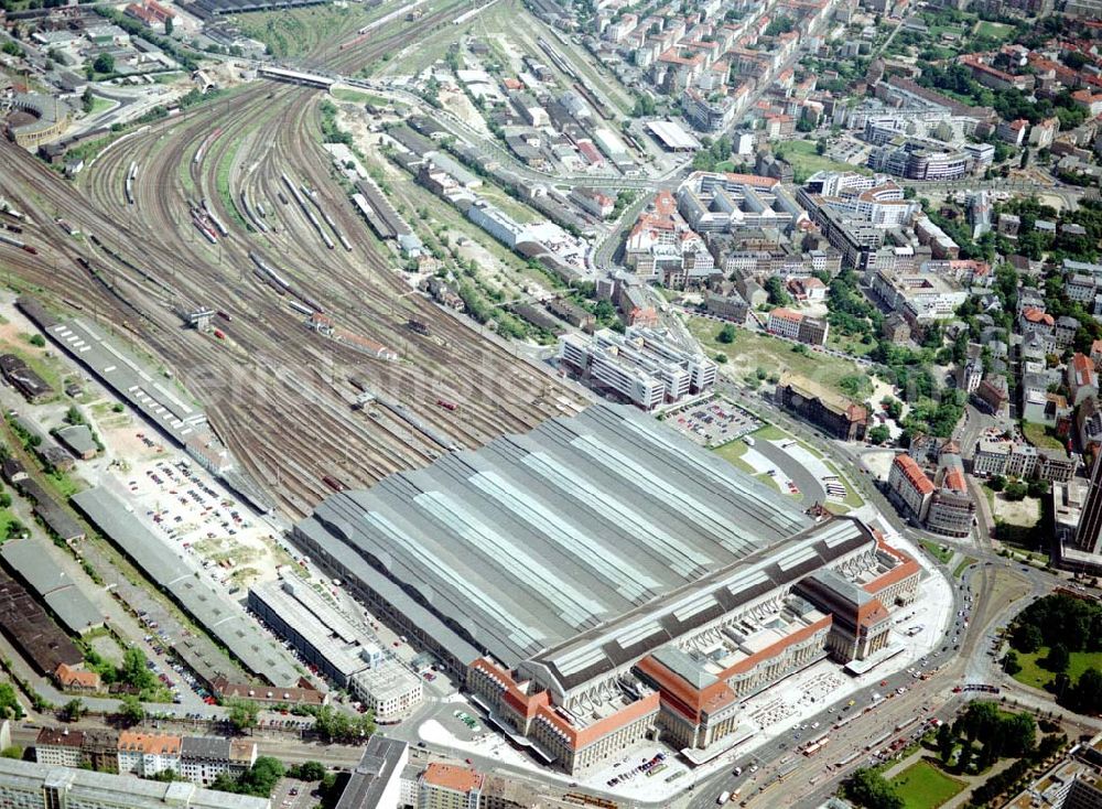 Aerial image Leipzig - Leipziger Hauptbahnhof.