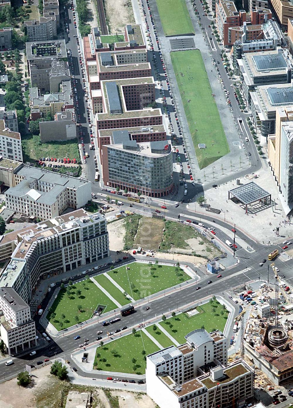 Aerial photograph Berlin- Tiergarten - 