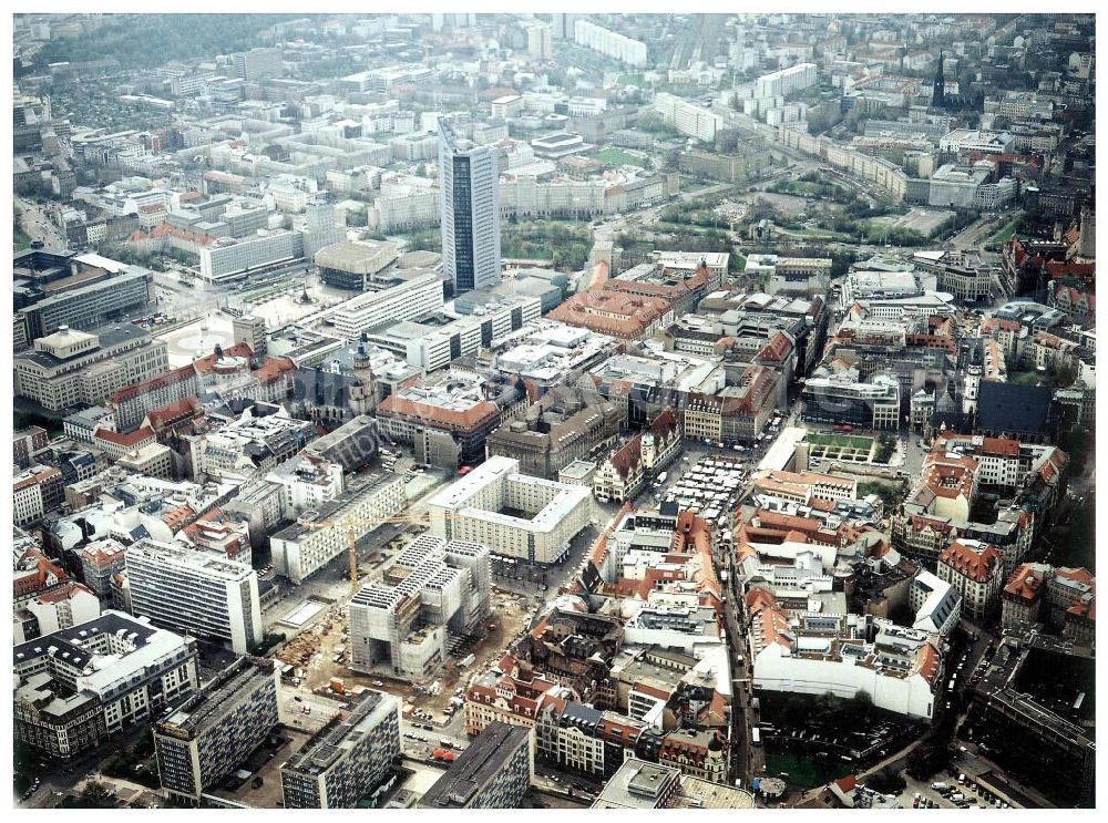 Aerial photograph Leipzig / Sachsen - Leipziger Stadtzentrum