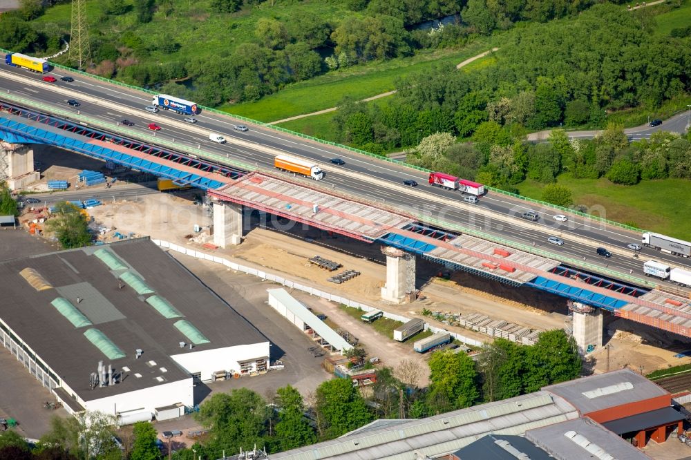 Hagen from the bird's eye view: View of the Lennetalbruecke in Hagen in the state North Rhine-Westphalia