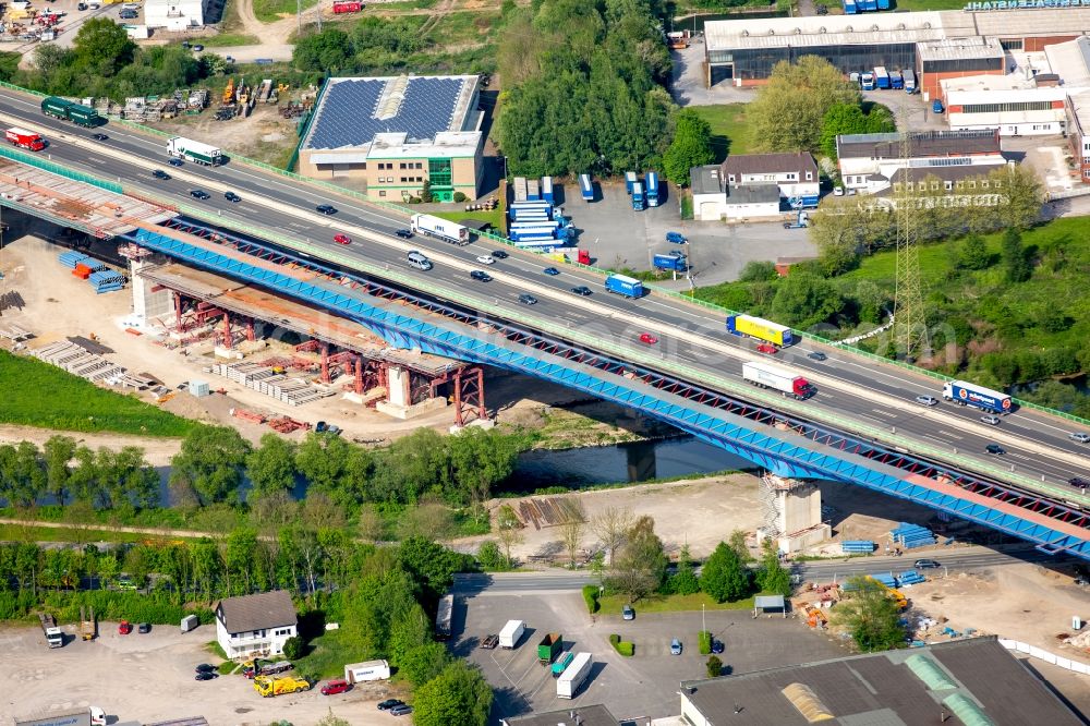 Aerial image Hagen - View of the Lennetalbruecke in Hagen in the state North Rhine-Westphalia