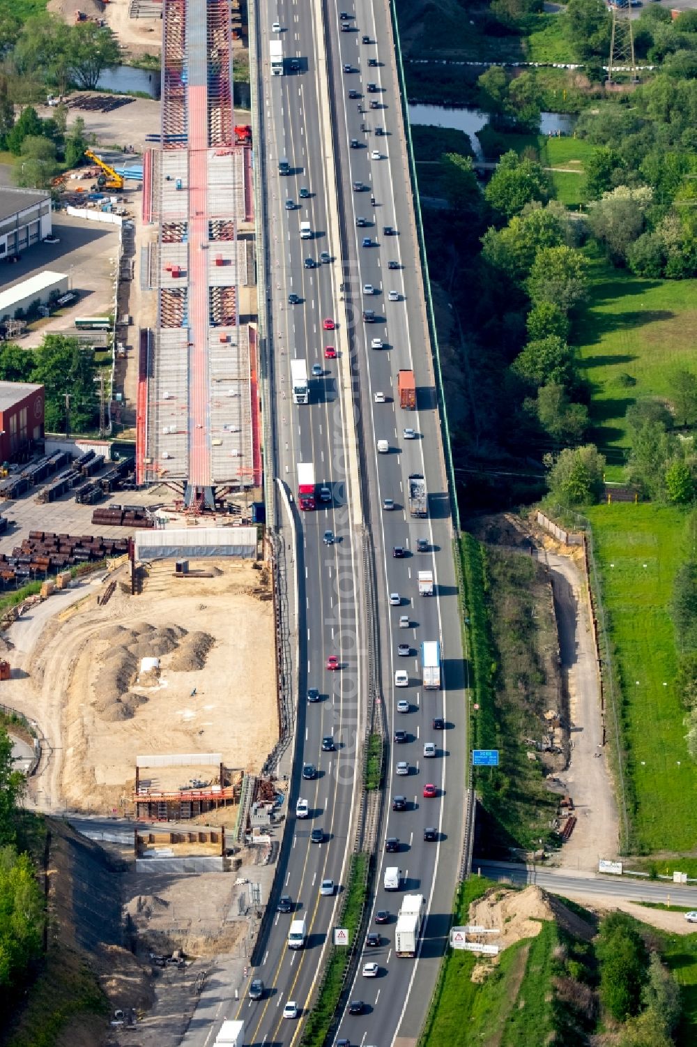 Aerial photograph Hagen - View of the Lennetalbruecke in Hagen in the state North Rhine-Westphalia