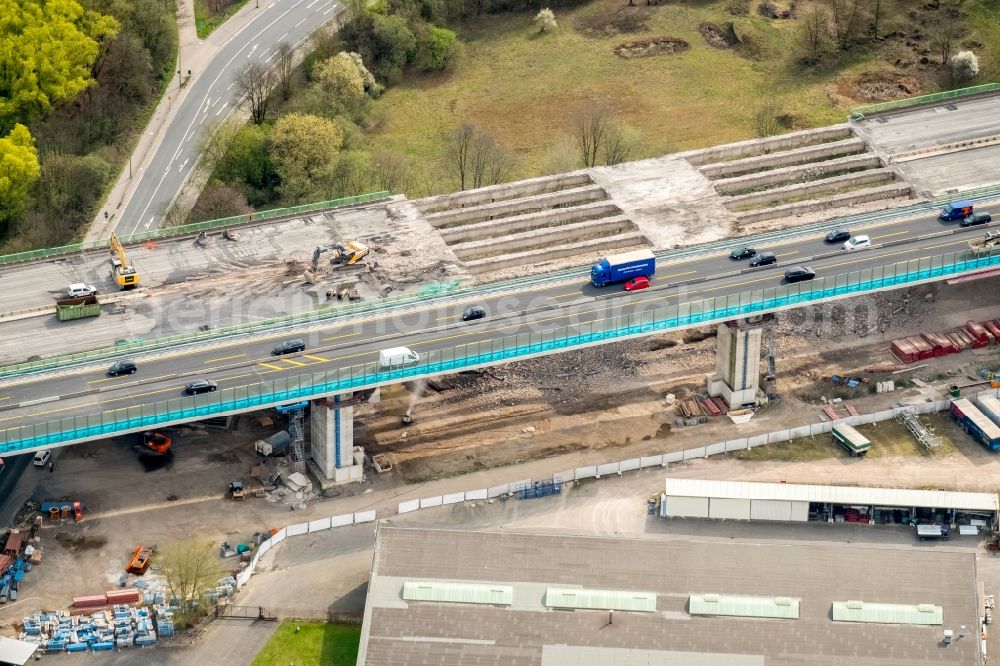 Hagen from the bird's eye view: View of the Lennetalbruecke in Hagen in the state North Rhine-Westphalia