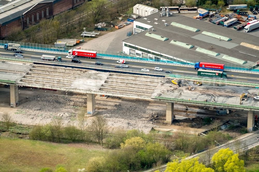 Aerial photograph Hagen - View of the Lennetalbruecke in Hagen in the state North Rhine-Westphalia in Germany