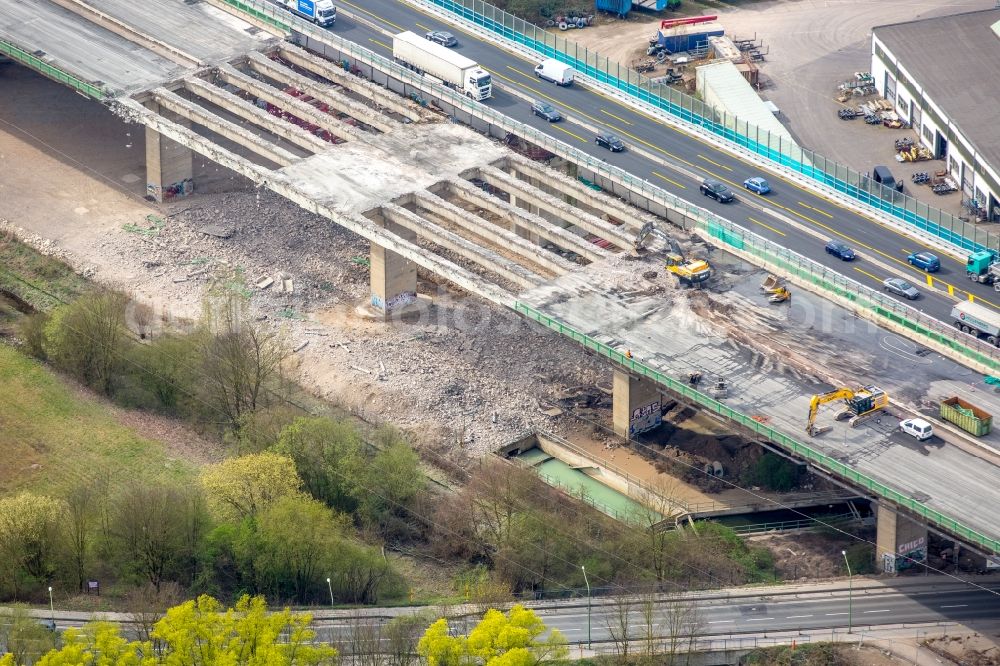 Aerial photograph Hagen - View of the Lennetalbruecke in Hagen in the state North Rhine-Westphalia in Germany