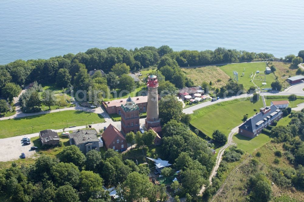 Aerial image Putgarten - Light- towers at Kap Arkona near Putgarten on Ruegen Island in the state Mecklenburg - Western Pomerania