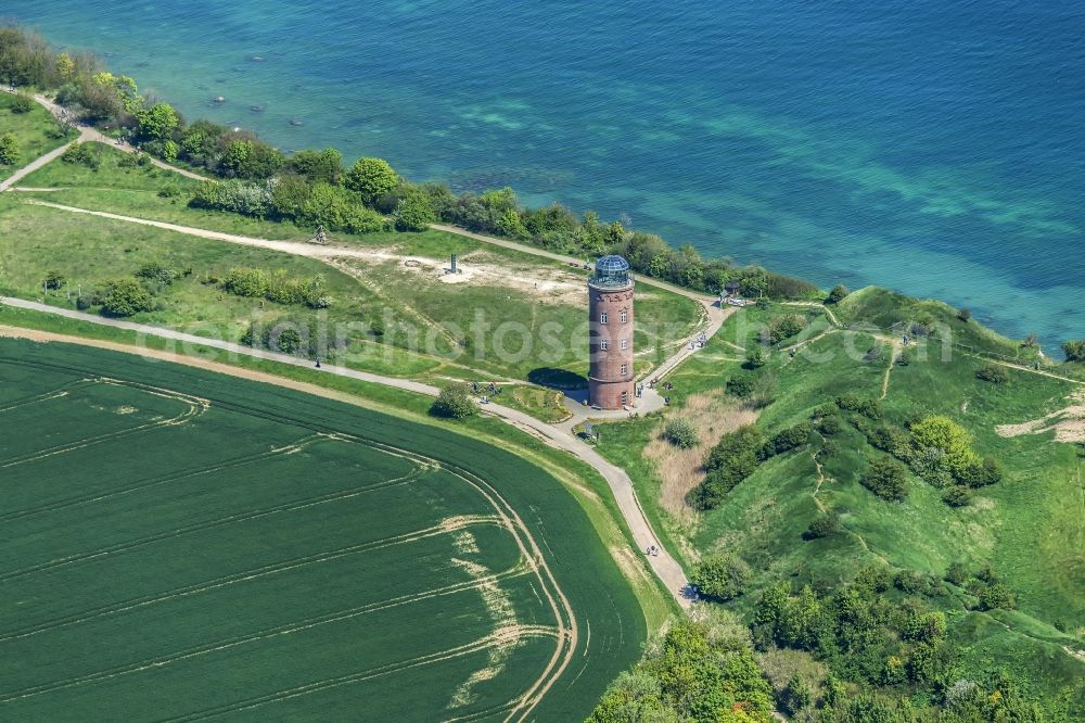 Aerial image Putgarten - Light- towers at Kap Arkona near Putgarten on Ruegen Island in the state Mecklenburg - Western Pomerania