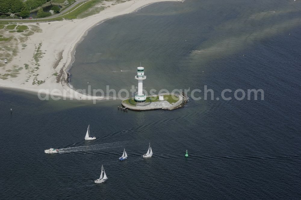 Aerial image Kiel - Lighthouse Friedrichsort in Kiel in Schleswig-Holstein