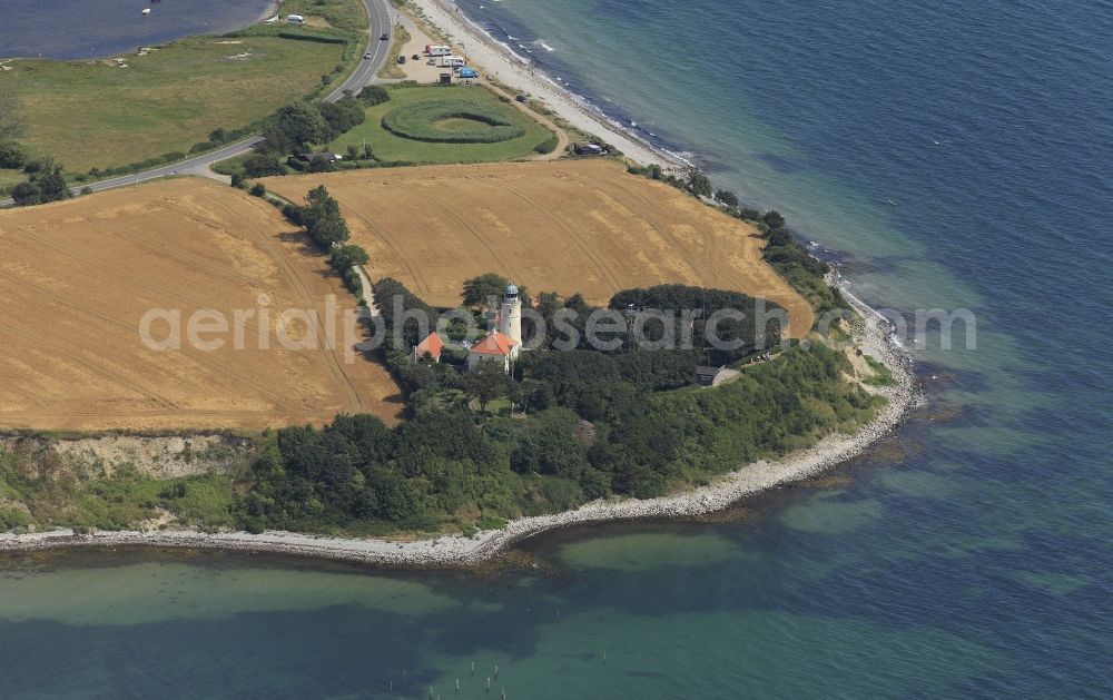 Aerial image Sydals - Lighthouse Kegnaes in Sydals in Denmark