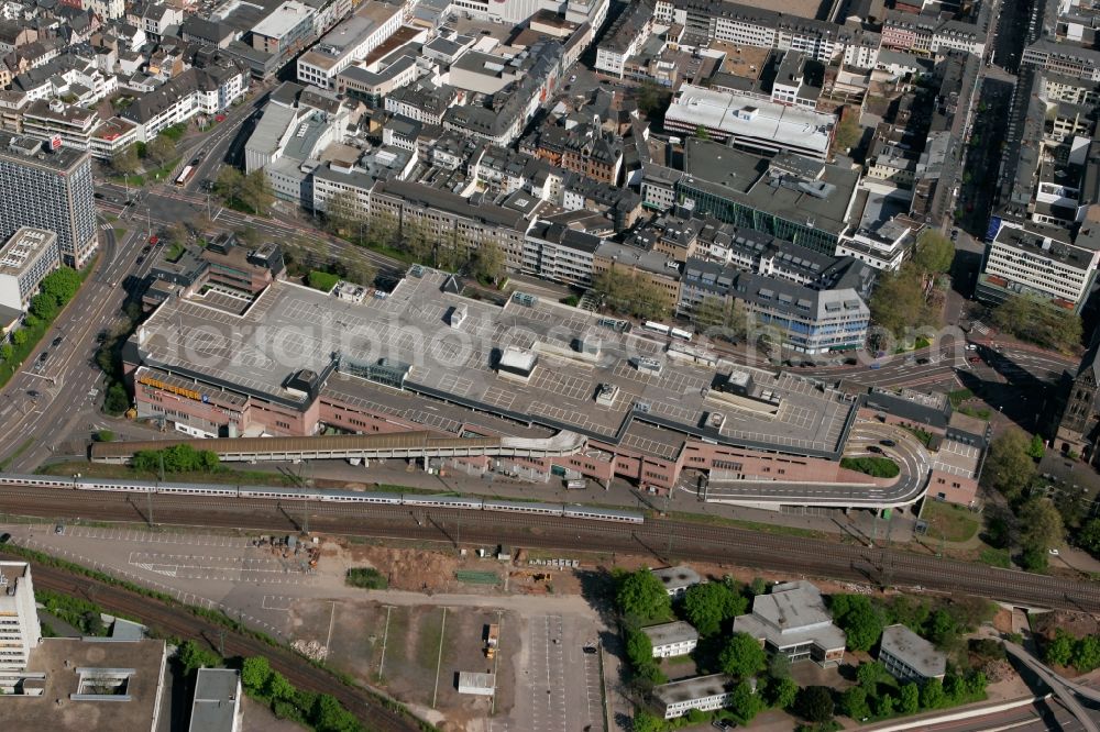 Koblenz from above - Loehr- Center is a shopping center with car park in Koblenz in Rhineland-Palatinate