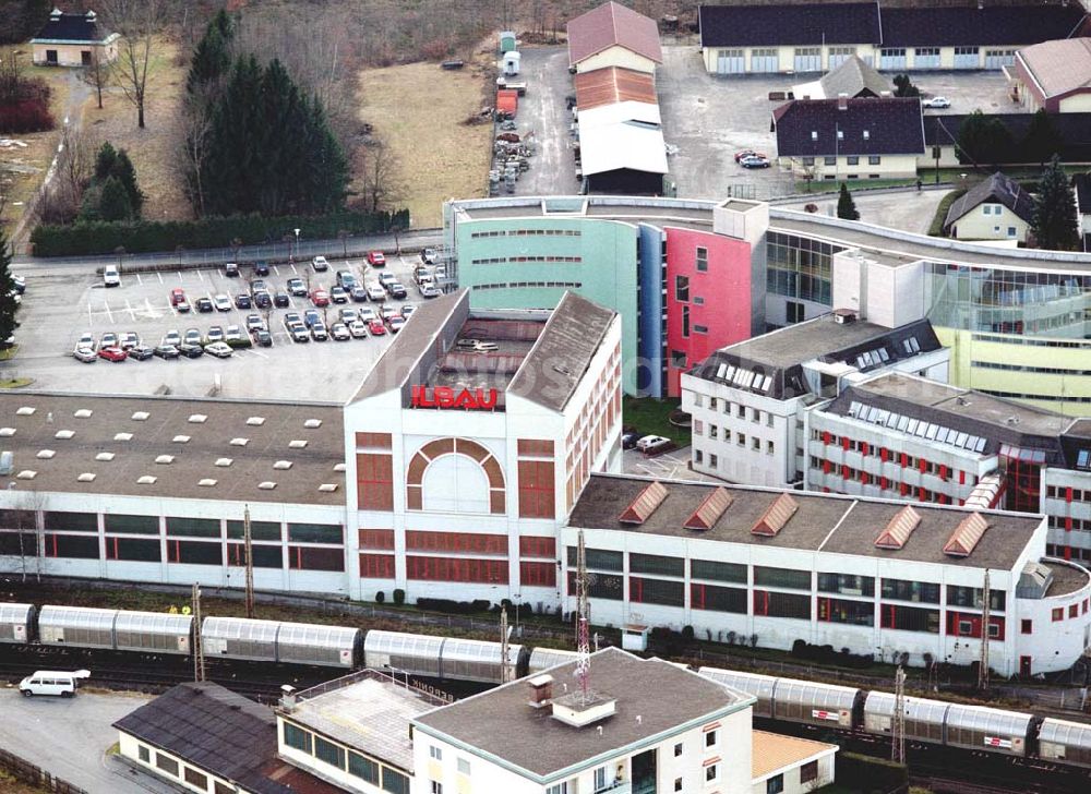 Aerial photograph - LIDL - Logistikzug auf der Strecke Lambach - Villach in Österreich.