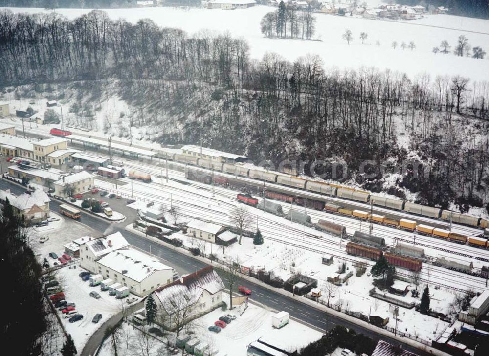 Aerial image - LIDL - Logistikzug auf der Strecke Lambach - Villach in Österreich.