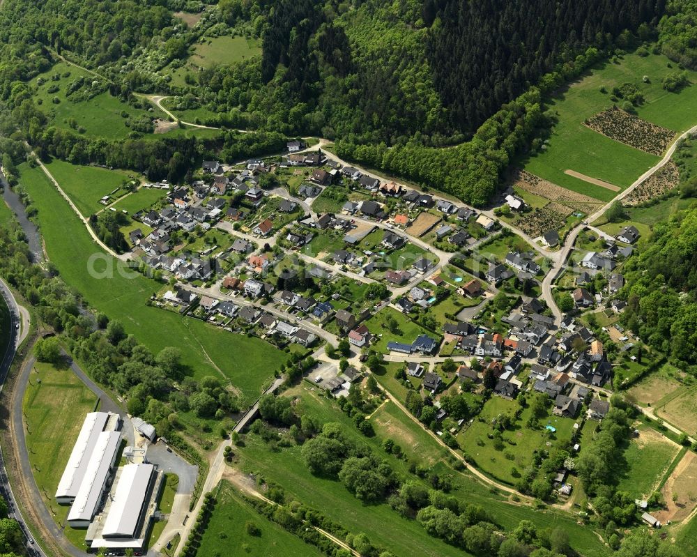 Hönningen from the bird's eye view: View of Liers in Hoenningen in Rheinland-Pfalz. The village is located on the river Ahr and at the entrance of Liersbachtal