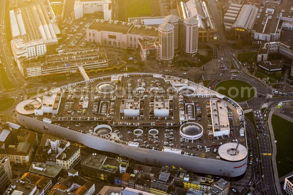 Aerial image Essen - View of the shopping mall Limbecker Platz in Essen in the state North Rhine-Westphalia