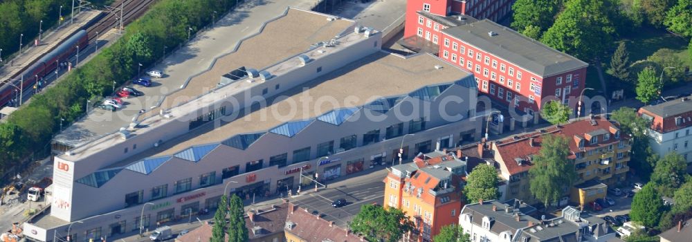 Berlin Lichterfelde from above - LIO mall on the Lankwitzer street in Berlin - Lichterfelde