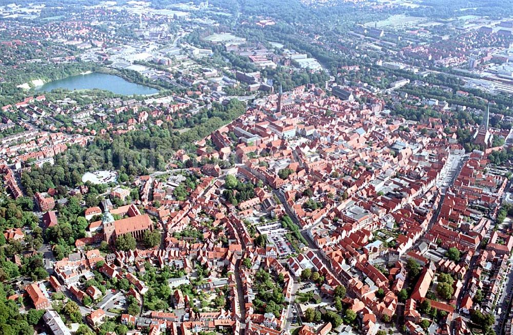 Lüneburg / Niedersachsen from the bird's eye view: 