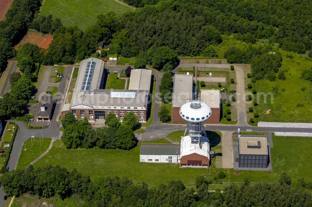 Aerial image Lünen - View of the LUENTEC technology center and the LUENTEC Tower with the Colani-Ei in Luenen in the Ruhr in the state North Rhine-Westphalia