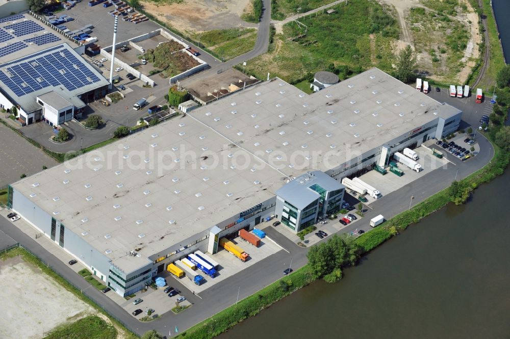 Frankfurt am Main from above - Hall of ProLogis Logistics shipping company in Frankfurt am Main in Hesse