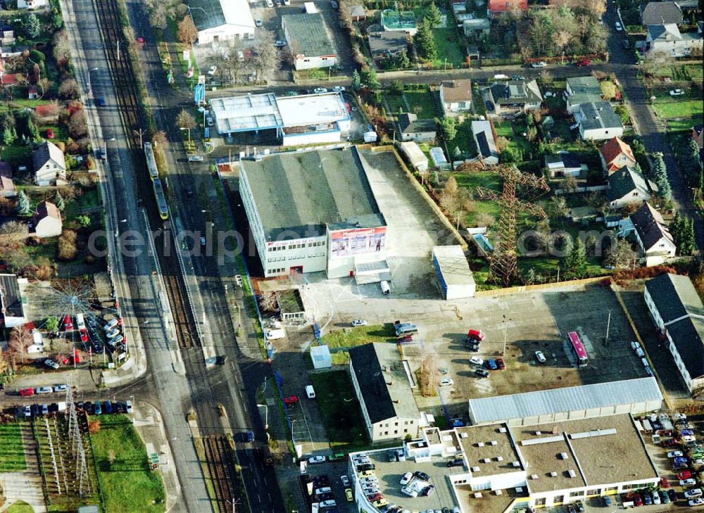 Aerial image Berlin - Hohenschönhausen - Logistikzentrum der DEVON SB - Lagerung an der Hansastraße 216 in 13051 Berlin - Hohenschönhausen (tel.: 030-98313810).