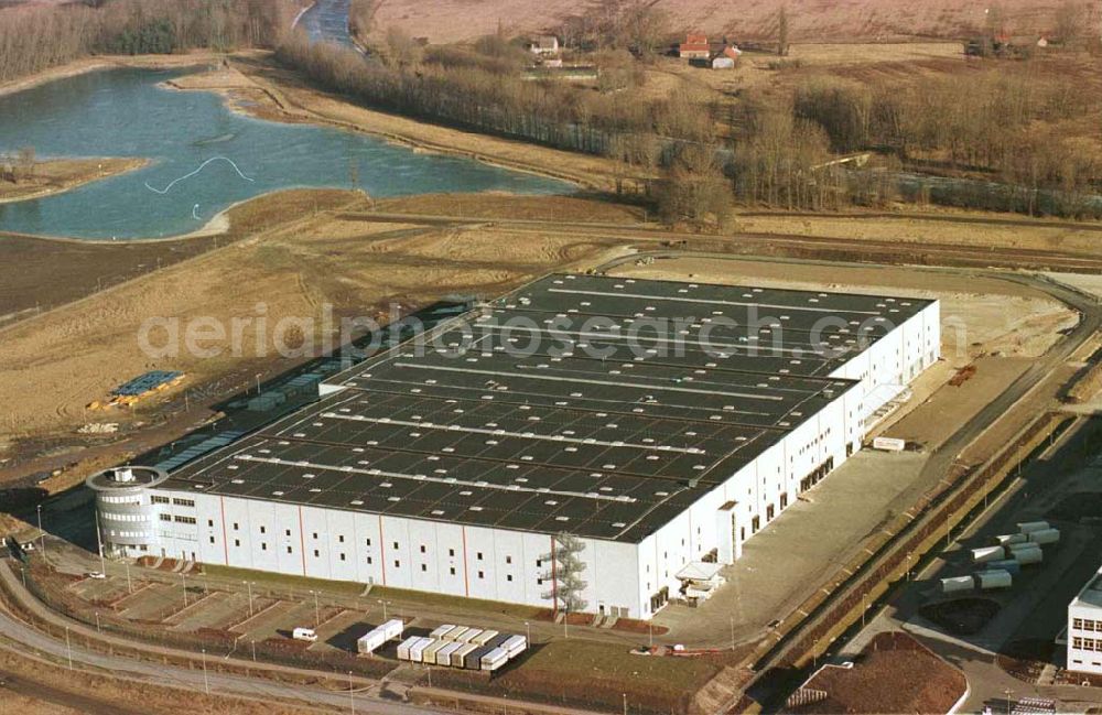 Aerial image westlicher Berliner Ring / Abfahrt Nauen - Logistikzentrum in einem Gewerbegebiet am westlichen Berliner Ring im Bereich der Abfahrt Nauen