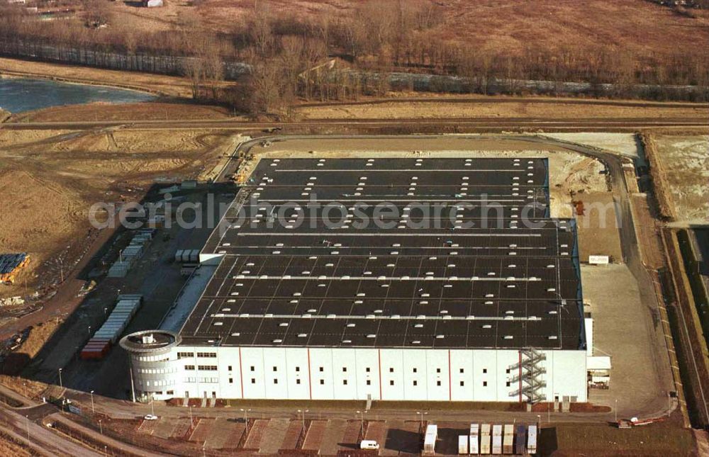 Aerial image westlicher Berliner Ring / Abfahrt Nauen - Logistikzentrum in einem Gewerbegebiet am westlichen Berliner Ring im Bereich der Abfahrt Nauen