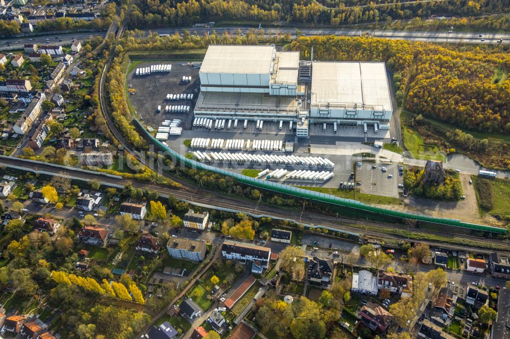 Wanne-Eickel from above - complex on the site of the logistic center of NORDFROST GmbH & Co. KG Am Malakowturm in Wanne-Eickel in the state North Rhine-Westphalia, Germany