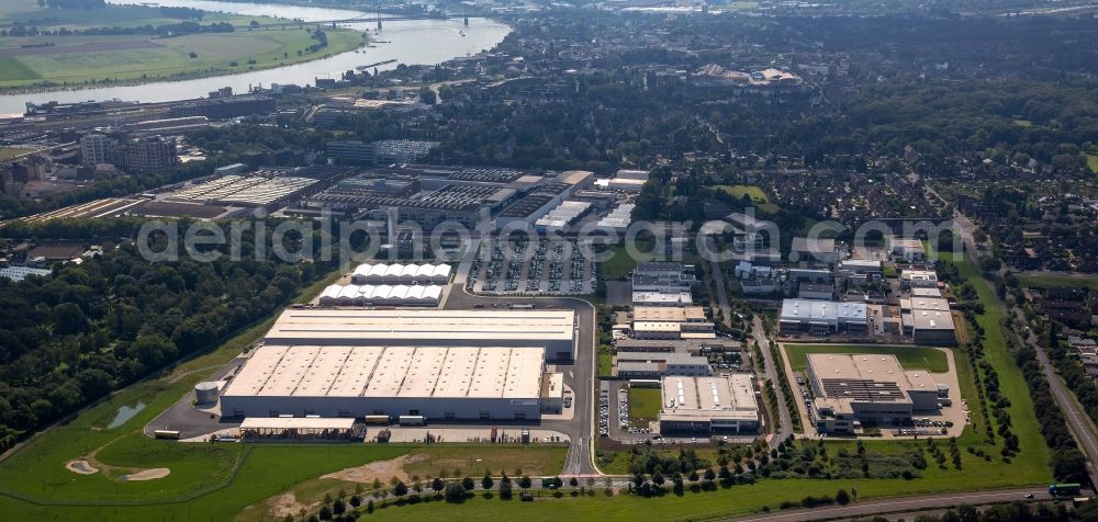 Aerial image Krefeld - Logistics center of Siemens Real Estate in Krefeld in North Rhine-Westphalia