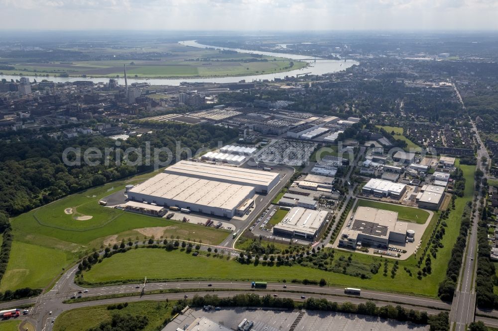 Aerial photograph Krefeld - Logistics center of Siemens Real Estate in Krefeld in North Rhine-Westphalia