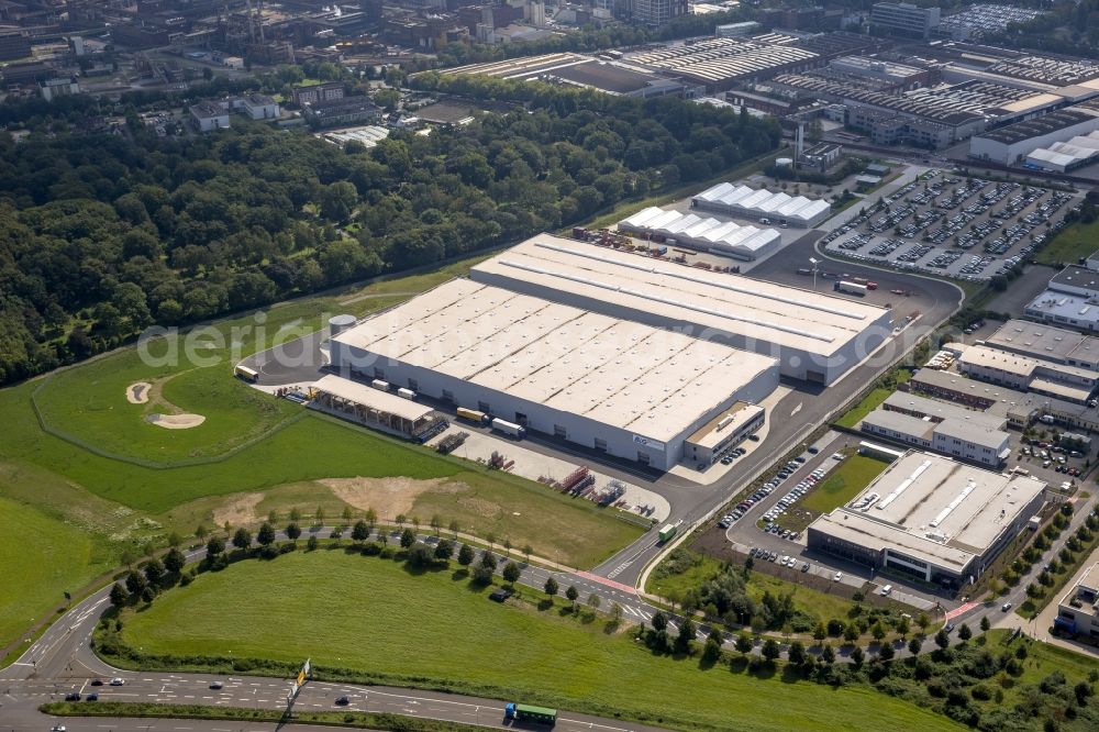 Aerial image Krefeld - Logistics center of Siemens Real Estate in Krefeld in North Rhine-Westphalia