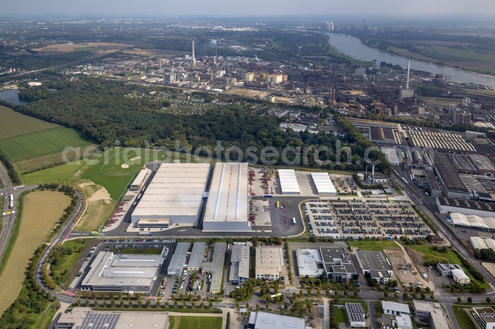 Aerial image Krefeld - Logistics center of Siemens Real Estate in Krefeld in North Rhine-Westphalia