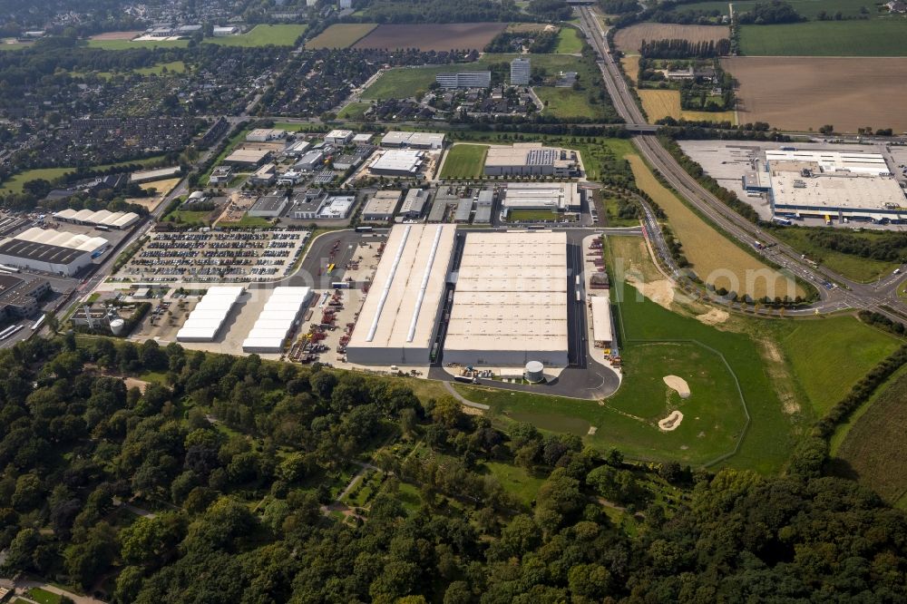 Aerial photograph Krefeld - Logistics center of Siemens Real Estate in Krefeld in North Rhine-Westphalia