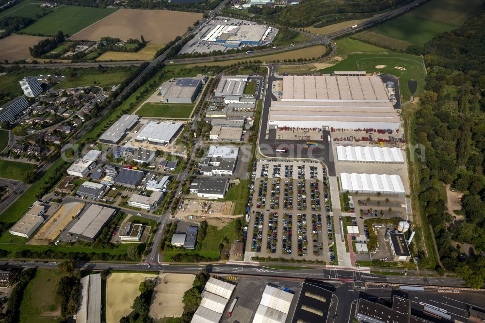 Aerial image Krefeld - Logistics center of Siemens Real Estate in Krefeld in North Rhine-Westphalia