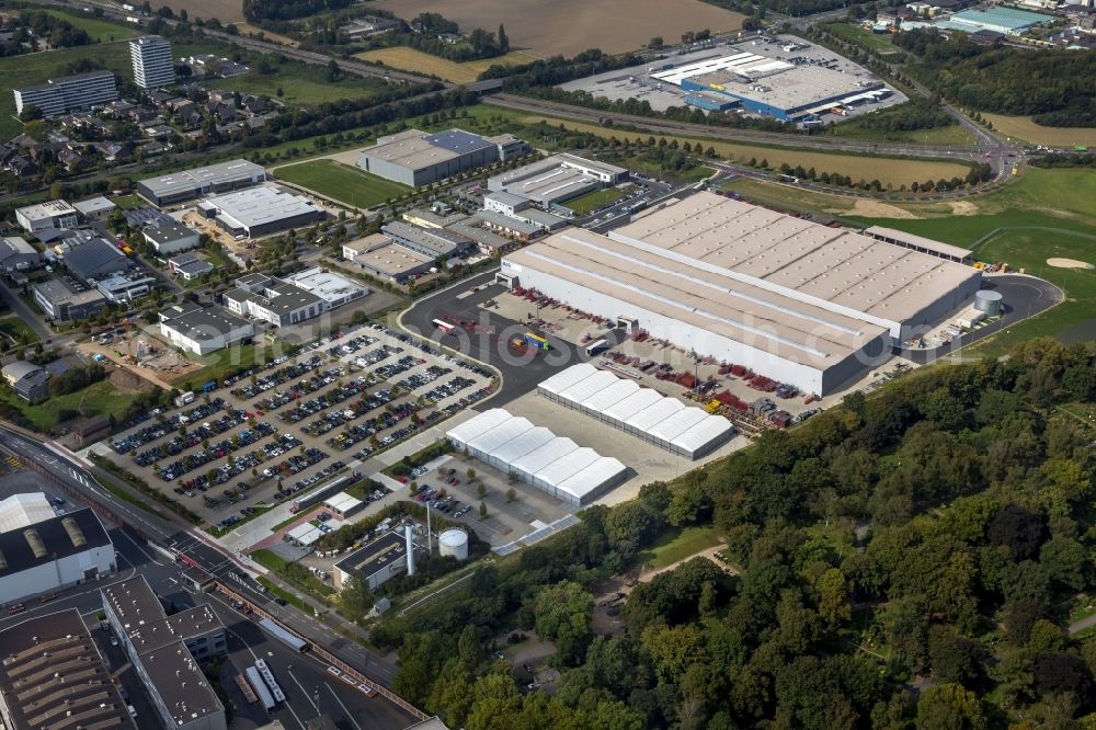 Aerial photograph Krefeld - Logistics center of Siemens Real Estate in Krefeld in North Rhine-Westphalia