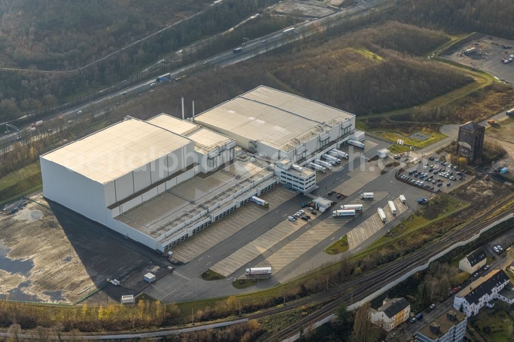 Aerial photograph Herne - Building complex on the site of the logistics center of NORDFROST GmbH & Co. KG Am Malakowturm in Herne in the state North Rhine-Westphalia, Germany