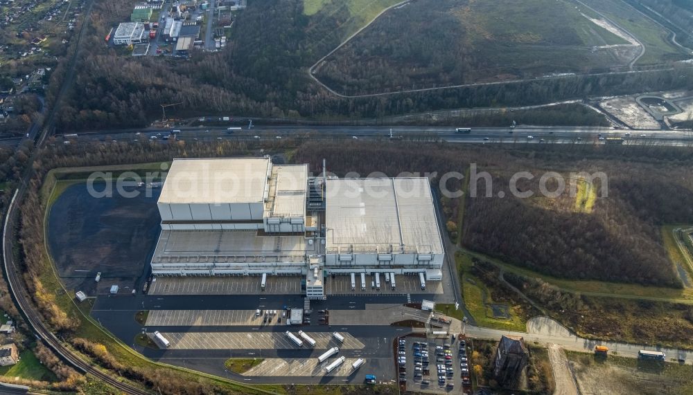 Herne from above - Building complex on the site of the logistics center of NORDFROST GmbH & Co. KG Am Malakowturm in Herne in the state North Rhine-Westphalia, Germany