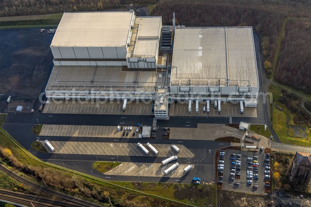 Aerial image Herne - Building complex on the site of the logistics center of NORDFROST GmbH & Co. KG Am Malakowturm in Herne in the state North Rhine-Westphalia, Germany