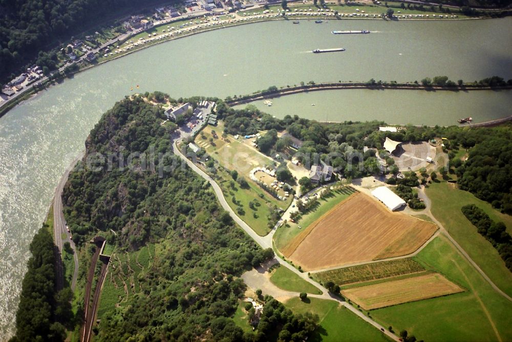 Bornich from above - Loreley rock at Bornich in Rhineland-Palatinate