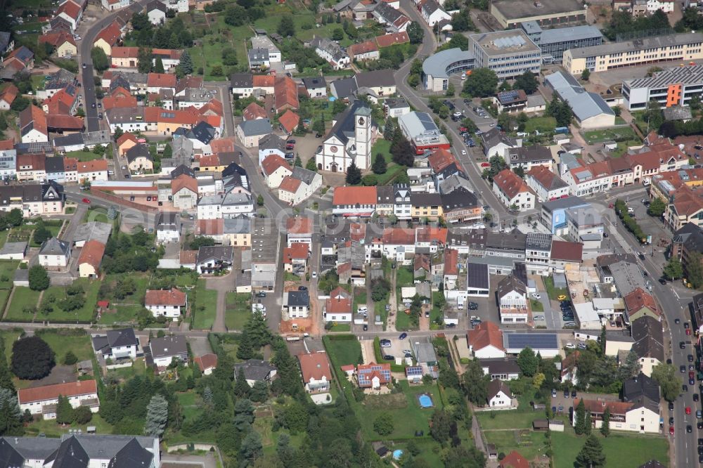 Losheim am See from the bird's eye view: Local view of Losheim am See in the state of Saarland