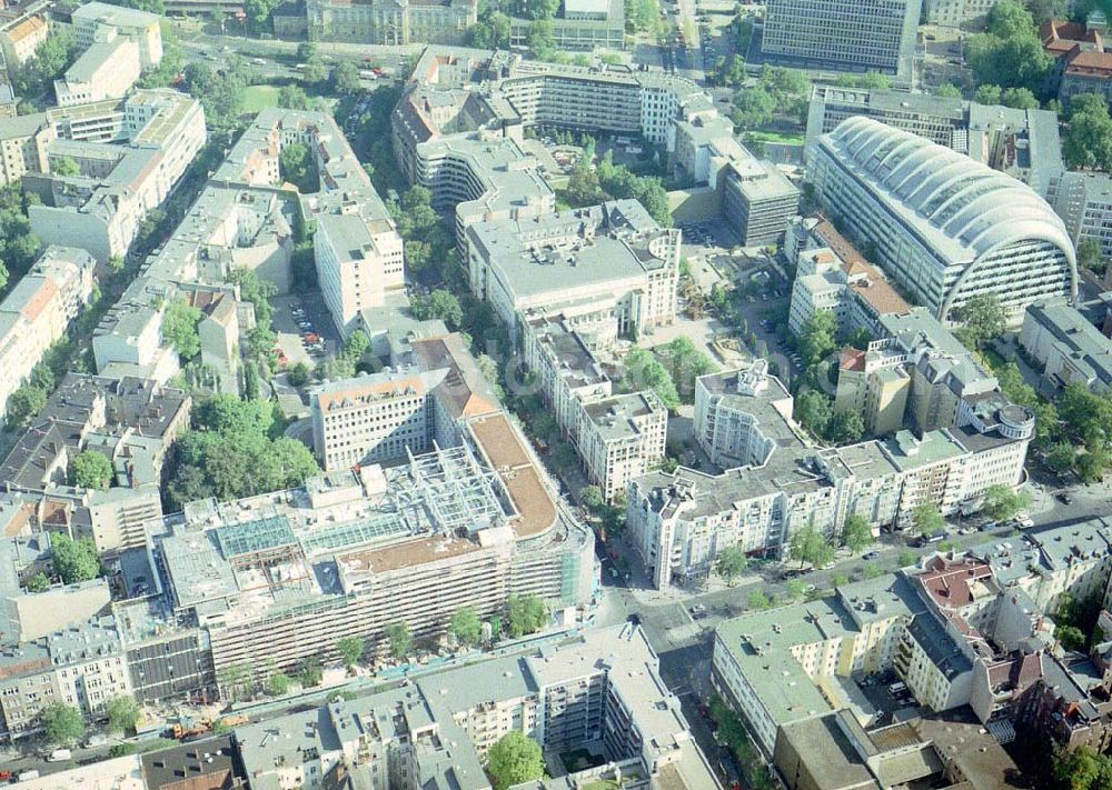 Aerial photograph Berlin - Charlottenburg - Ludwig-Erhard-Haus an der Fasanenstraße in Berlin - Charlottenburg