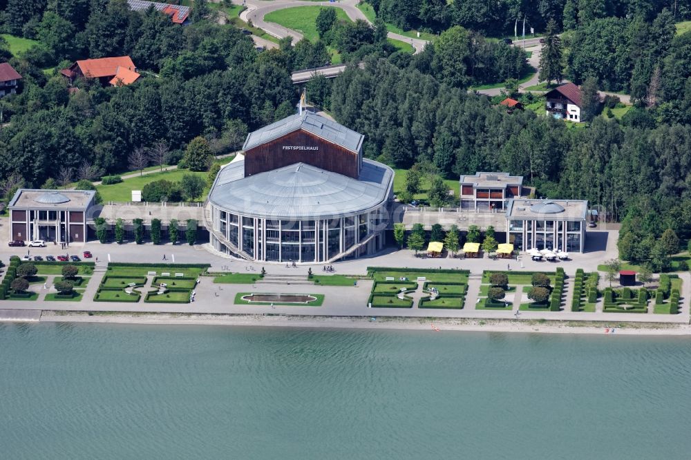 Aerial image Füssen - Opera house in Fuessen in the state Bavaria, Germany