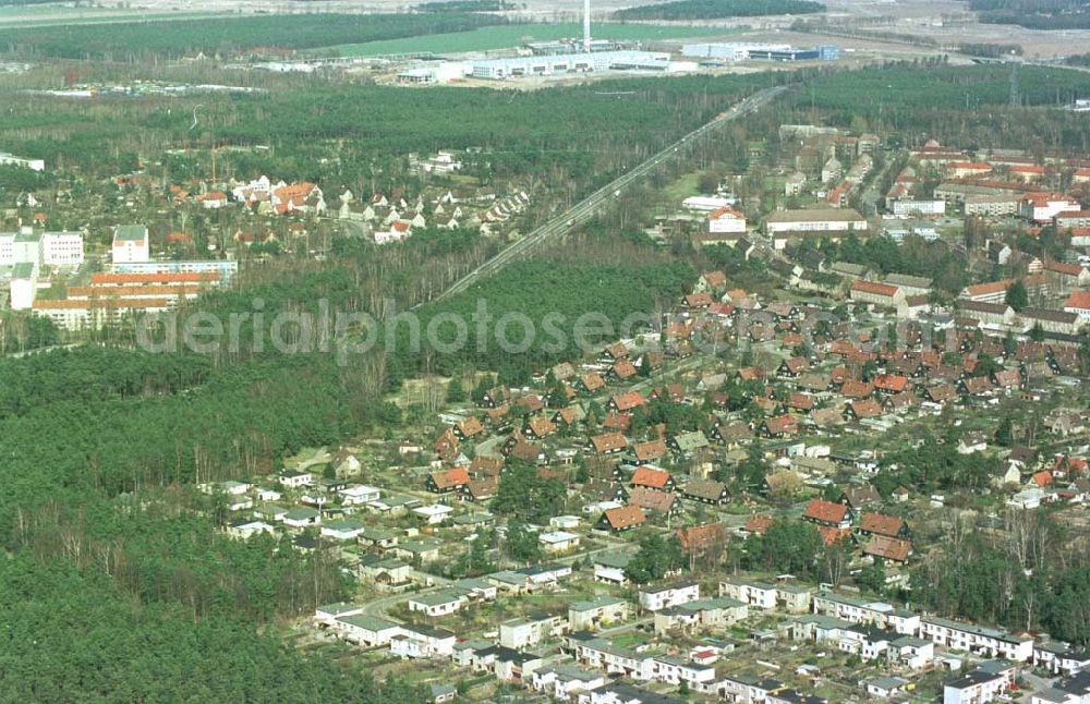 Aerial image Ludwigsfelde / Brandenburg - Ludwigsfelde mit südlichem Berliner Ring in Brandenburg.