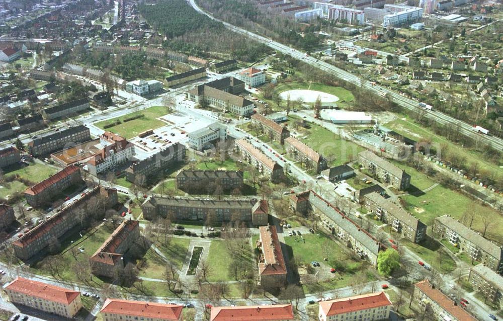 Aerial image Ludwigsfelde / Brandenburg - Ludwigsfelde mit südlichem Berliner Ring in Brandenburg.