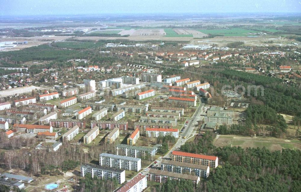 Ludwigsfelde / Brandenburg from the bird's eye view: Ludwigsfelde mit südlichem Berliner Ring in Brandenburg.