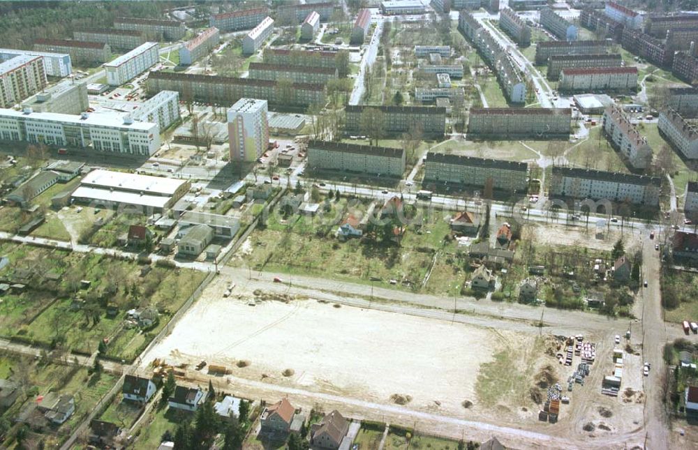 Aerial photograph Ludwigsfelde / Brandenburg - Ludwigsfelde mit südlichem Berliner Ring in Brandenburg.