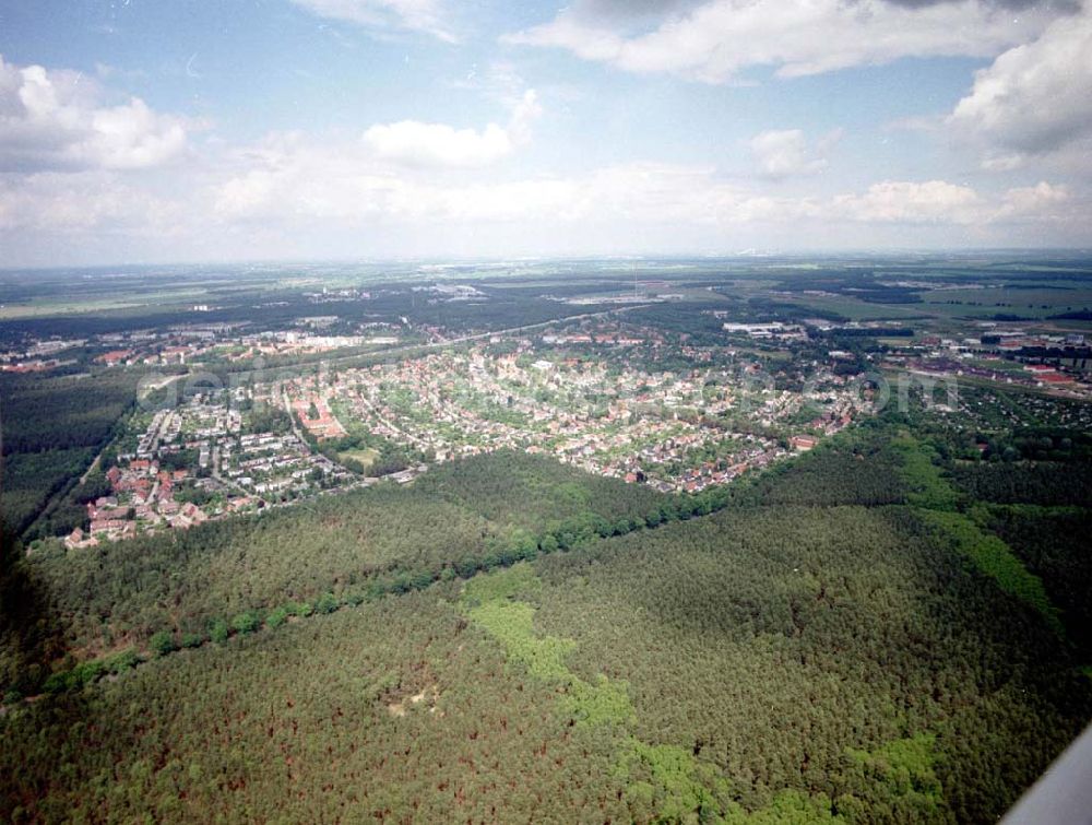 Aerial image Ludwigsfelde / Brandenburg - Ludwigsfelde aus südwestlicher Richtung am südlicher Berliner Ring.