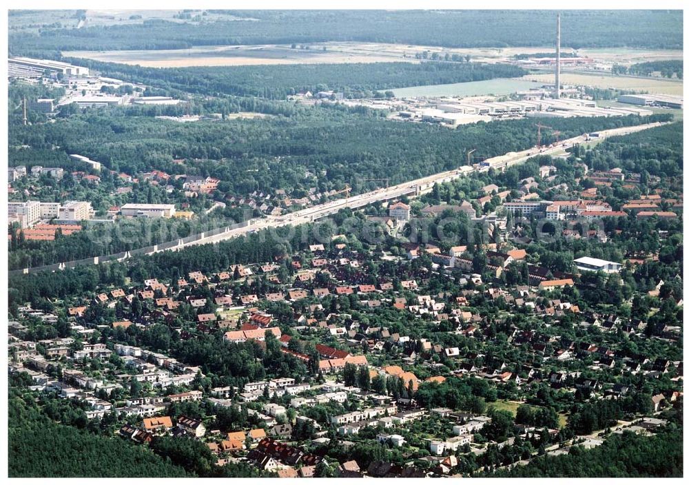 Aerial image Ludwigsfelde / Brandenburg - Ludwigsfelde aus südwestlicher Richtung am südlicher Berliner Ring.