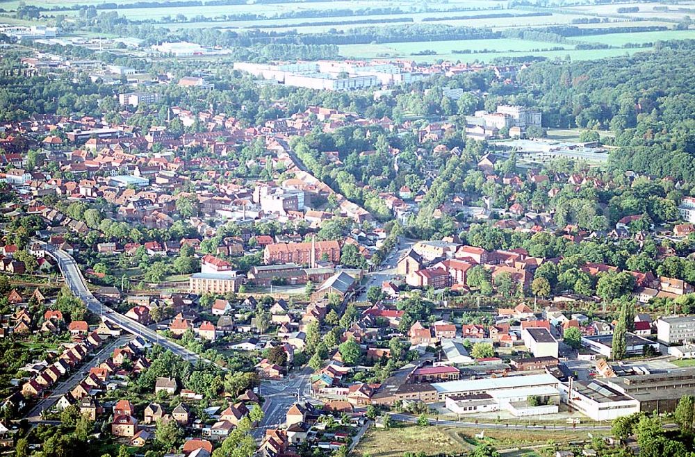 Ludwigslust / Mecklenburg Vorpommern from the bird's eye view: 