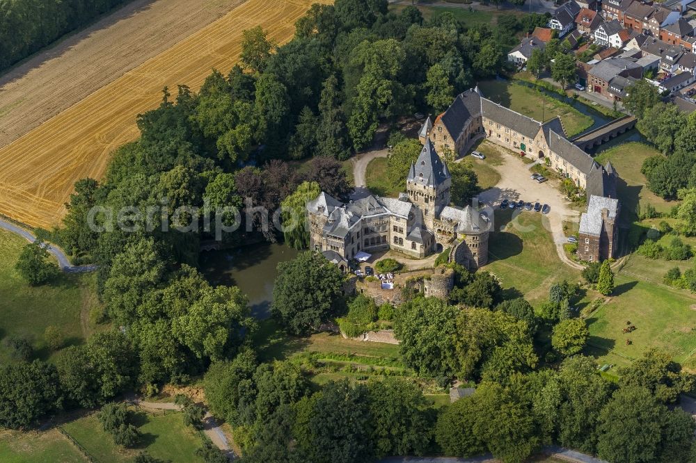 Grevenbroich from above - Aerial view of Castle Hülchrath in Grevenbroich in North Rhine-Westphalia