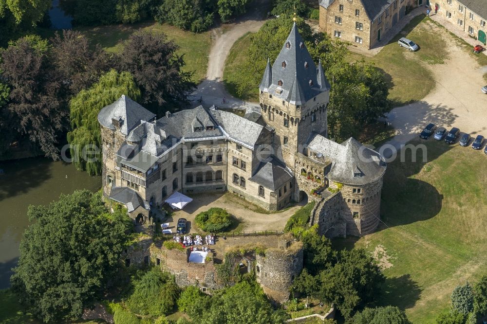 Grevenbroich from the bird's eye view: Aerial view of Castle Hülchrath in Grevenbroich in North Rhine-Westphalia